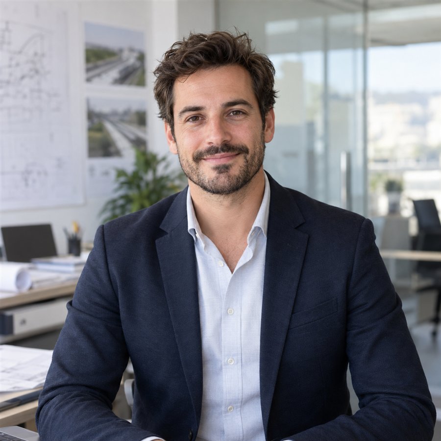Portrait illustratif d'un responsable QSE en bureau